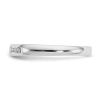 Load image into Gallery viewer, 14K White Gold 9-Stone 1/8 carat Round Diamond Complete Channel Band
