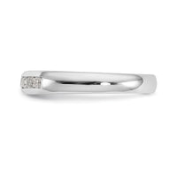 Load image into Gallery viewer, 14K White Gold 9-Stone 1/4 carat Round Diamond Complete Channel Band

