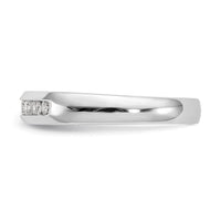 Load image into Gallery viewer, 14K White Gold 9-Stone 1/3 carat Round Diamond Complete Channel Band
