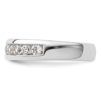 Load image into Gallery viewer, 14K White Gold 9-Stone 3/4 carat Round Diamond Complete Channel Band
