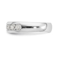 Load image into Gallery viewer, 14K White Gold 9-Stone 7/8 carat Round Diamond Complete Channel Band
