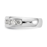 Load image into Gallery viewer, 14K White Gold 9-Stone 1.38 carat Round Diamond Complete Channel Band

