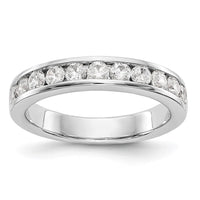 Load image into Gallery viewer, Platinum 11-Stone 1/5 carat Round Diamond Complete Channel Band
