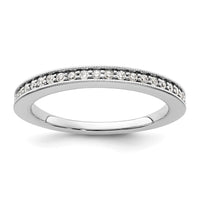 Load image into Gallery viewer, 14K White Gold 1/6 carat Diamond Complete Wedding Band
