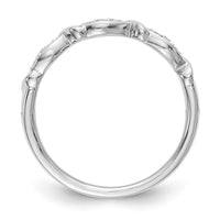Load image into Gallery viewer, 14K White Gold Twist 1/15 carat Diamond Complete Wedding Band
