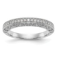 Load image into Gallery viewer, 14K White Gold 1/4 carat Diamond Complete Wedding Band
