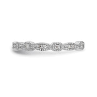 Load image into Gallery viewer, 14K White Gold 1/10 carat Diamond Complete Wedding Band
