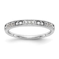 Load image into Gallery viewer, 14K White Gold 1/6 carat Diamond Complete Wedding Band
