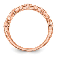 Load image into Gallery viewer, 14K Rose Gold 1/15 carat Diamond Complete Wedding Band
