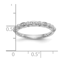 Load image into Gallery viewer, 14K White Gold 1/6 carat Diamond Complete Wedding Band
