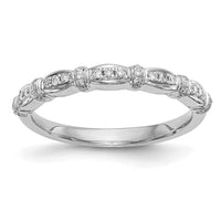 Load image into Gallery viewer, 14K White Gold 1/6 carat Diamond Complete Wedding Band
