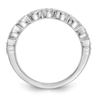 Load image into Gallery viewer, 14K White Gold 1/10 carat Diamond Complete Wedding Band
