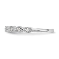 Load image into Gallery viewer, 14K White Gold 1/10 carat Diamond Complete Wedding Band
