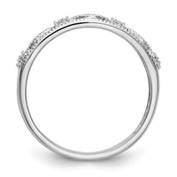 Load image into Gallery viewer, 14K White Gold 1/10 carat Diamond Complete Wedding Band
