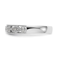Load image into Gallery viewer, 14K White Gold 1/10 carat Diamond Complete Wedding Band
