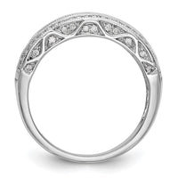 Load image into Gallery viewer, 14K White Gold 3/4 carat Baguette/Round Diamond Complete Band
