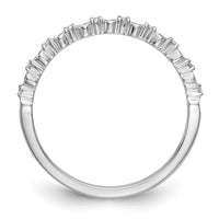 Load image into Gallery viewer, 14K White Gold 1/10 carat Blue and White Diamond Complete Band
