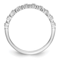 Load image into Gallery viewer, 14K White Gold 1/10 carat Black and White Diamond Complete Band
