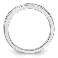 Load image into Gallery viewer, 14K White Gold 3/4 carat Black Diamond Complete Channel Band
