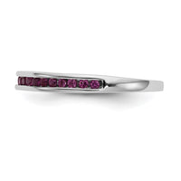 Load image into Gallery viewer, 14k White Gold Ruby Complete Channel Band
