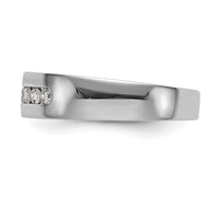 Load image into Gallery viewer, 14K White Gold 5-Stone 1/4 carat Diamond Complete Men&#39;s Channel Band

