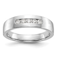 Load image into Gallery viewer, 14K White Gold 5-Stone 1/4 carat Diamond Complete Men&#39;s Channel Band

