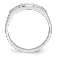 Load image into Gallery viewer, 14K White Gold 7-Stone 1/2 carat Diamond Complete Men&#39;s Channel Band
