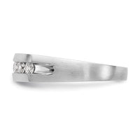 Load image into Gallery viewer, 14K White Gold 7-Stone 1/2 carat Diamond Complete Men&#39;s Channel Band
