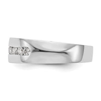 Load image into Gallery viewer, 14K White Gold 8-Stone 1/2 carat Diamond Complete Men&#39;s Channel Band
