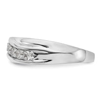 Load image into Gallery viewer, 14K White Gold 7-Stone 1/2 carat Diamond Complete Men&#39;s Band
