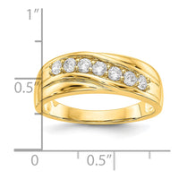 Load image into Gallery viewer, 14K Yellow Gold Diamond Men&#39;s Band (SI1-SI2)
