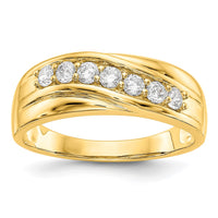 Load image into Gallery viewer, 14K Yellow Gold Diamond Men&#39;s Band (SI1-SI2)
