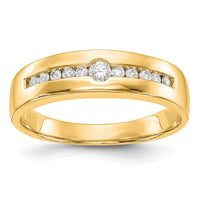 Load image into Gallery viewer, 14K Yellow Gold 1/4 carat Diamond Complete Men&#39;s Channel Band
