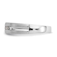 Load image into Gallery viewer, 14K White Gold 5-Stone 1/4 carat Diamond Complete Men&#39;s Channel Band

