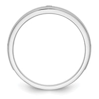 Load image into Gallery viewer, 14K White Gold Bezel 1/15 carat Diamond Complete Men&#39;s Band
