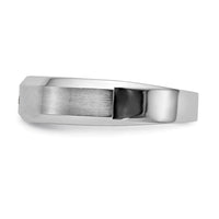 Load image into Gallery viewer, 14K White Gold Bezel 1/20 carat Diamond Complete Men&#39;s Band
