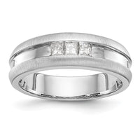 Load image into Gallery viewer, 14K White Gold 1/3 carat Diamond Complete Men&#39;s Channel Band
