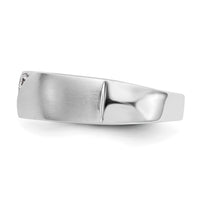 Load image into Gallery viewer, 14K White Gold 3-Stone  1/5 carat Diamond Complete Men&#39;s Band
