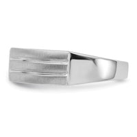 Load image into Gallery viewer, 14K White Gold 3-Stone 1/8 carat Diamond Complete Men&#39;s Band
