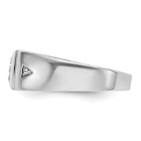 Load image into Gallery viewer, 14K White Gold 1/8 carat Diamond Complete Men&#39;s Band

