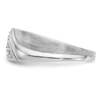 Load image into Gallery viewer, 14K White Gold 3-Stone 1/6 carat Diamond Complete Men&#39;s Band
