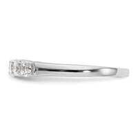 Load image into Gallery viewer, 14K White Gold 7-Stone Shared Prong 7/8 carat Complete Round Diamond Band
