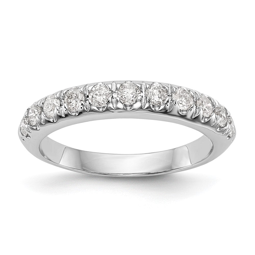 14k White Gold 5/8 carat Diamond Complete Wedding Band