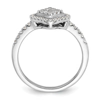 Load image into Gallery viewer, 14k White Gold Complete Cluster Engagement Ring
