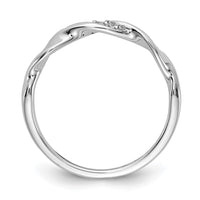 Load image into Gallery viewer, 14k White Gold Diamond Fancy Twist Ring
