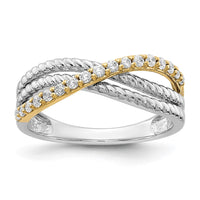 Load image into Gallery viewer, 14k Two-tone Diamond Fancy Ring

