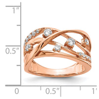 Load image into Gallery viewer, 14k Rose Gold Diamond Ring
