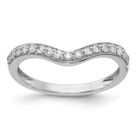 Load image into Gallery viewer, 14k White Gold Diamond Ring Guard
