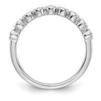 Load image into Gallery viewer, 14k White Gold 9-stone Bezel-set Diamond Band
