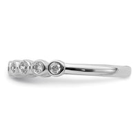 Load image into Gallery viewer, 14k White Gold 9-stone Bezel-set Diamond Band
